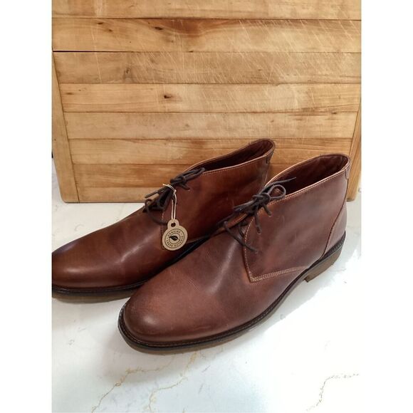 NEW Johnston & Murphy Leather Copeland Chukka Boot Sz 15 - Picture 4 of 11